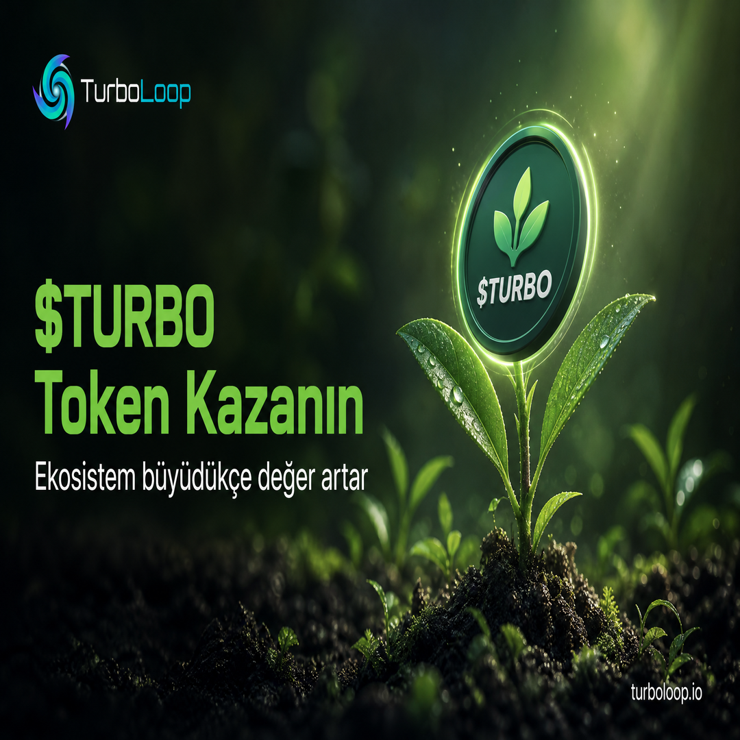 TurboLoop Türkçe kampanya banner 111 — $TURBO Token & Ecosystem