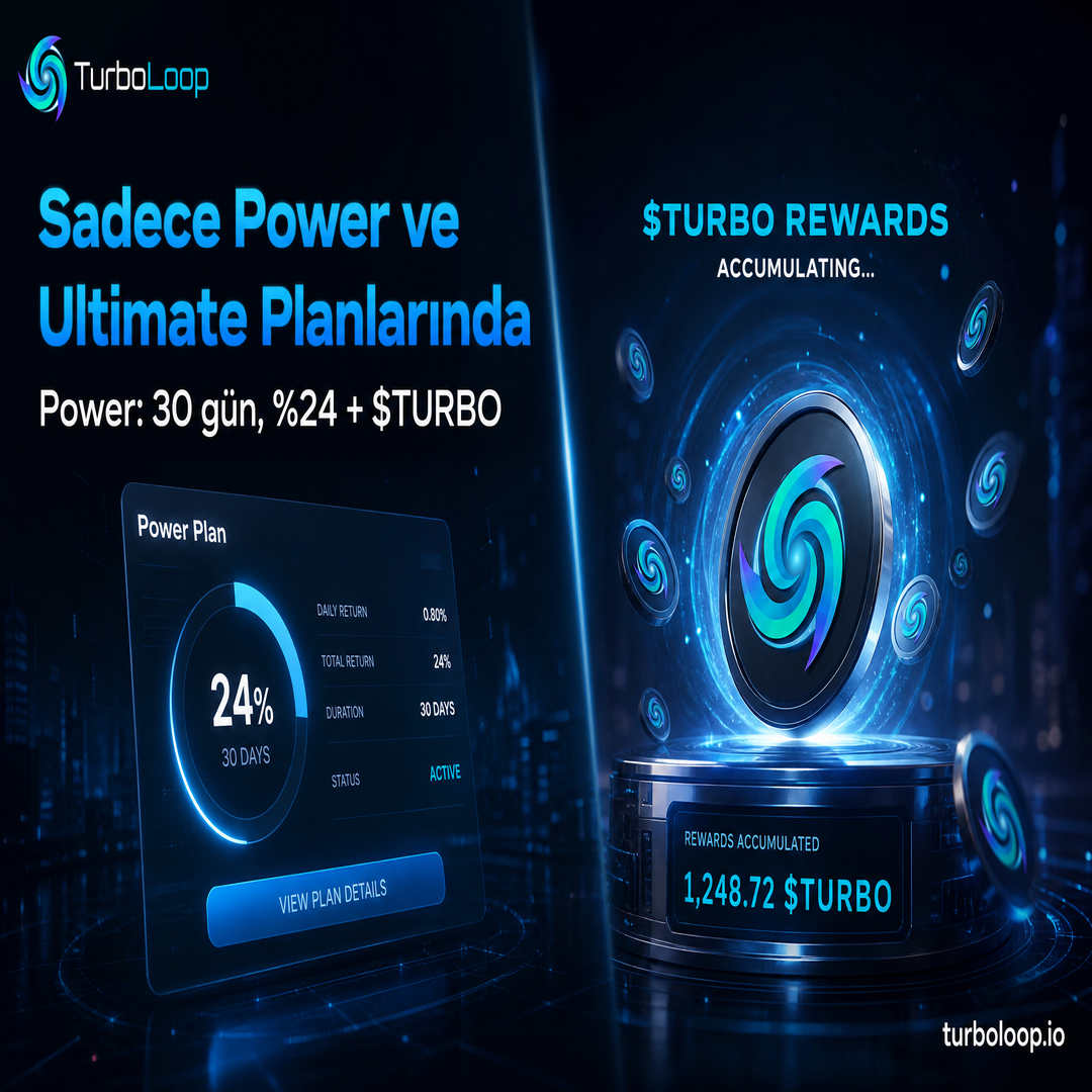 TurboLoop Türkçe kampanya banner 134 — $TURBO Token & Ecosystem