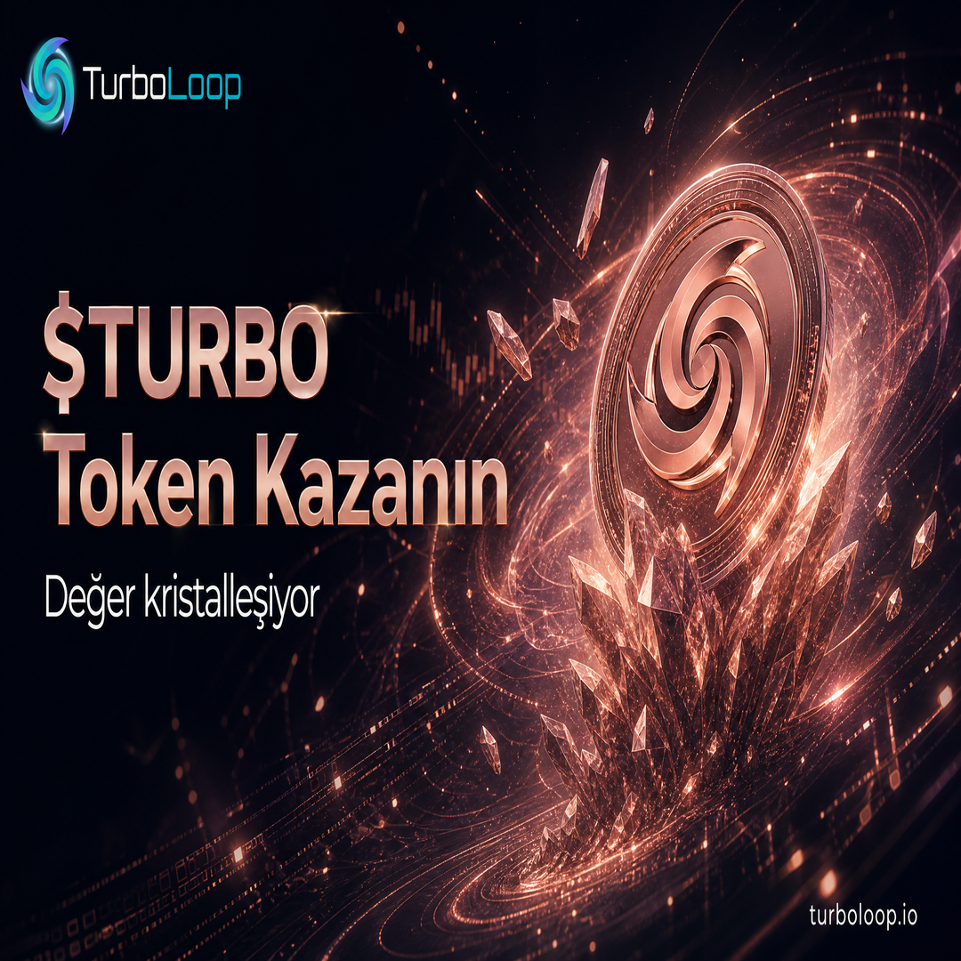 TurboLoop Türkçe kampanya banner 135 — $TURBO Token & Ecosystem