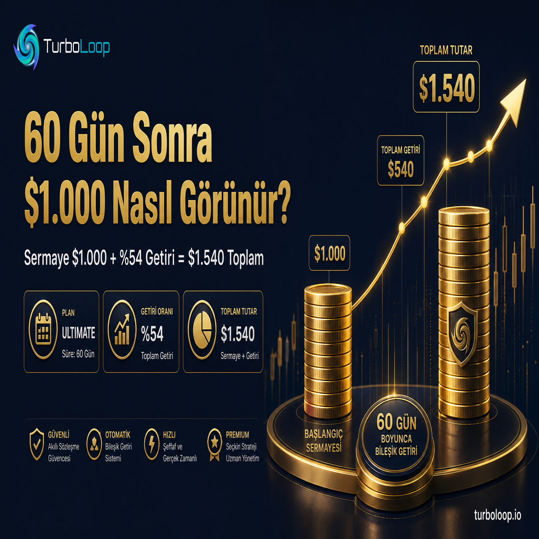 TurboLoop Türkçe kampanya banner 157 — Monthly Compound Projections