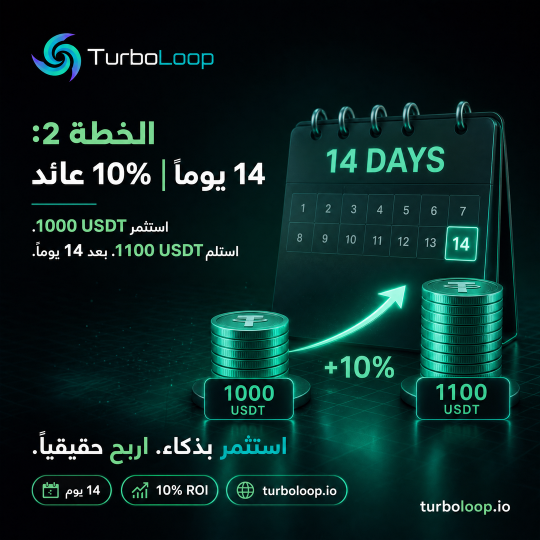 Plan2 14Days — TurboLoop Arabic Banner