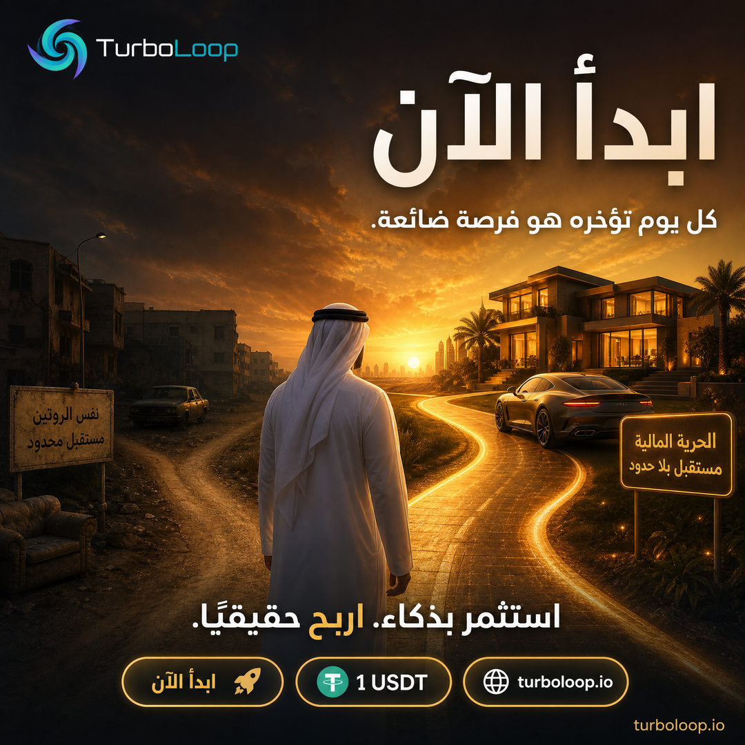 Start Now — TurboLoop Arabic Banner