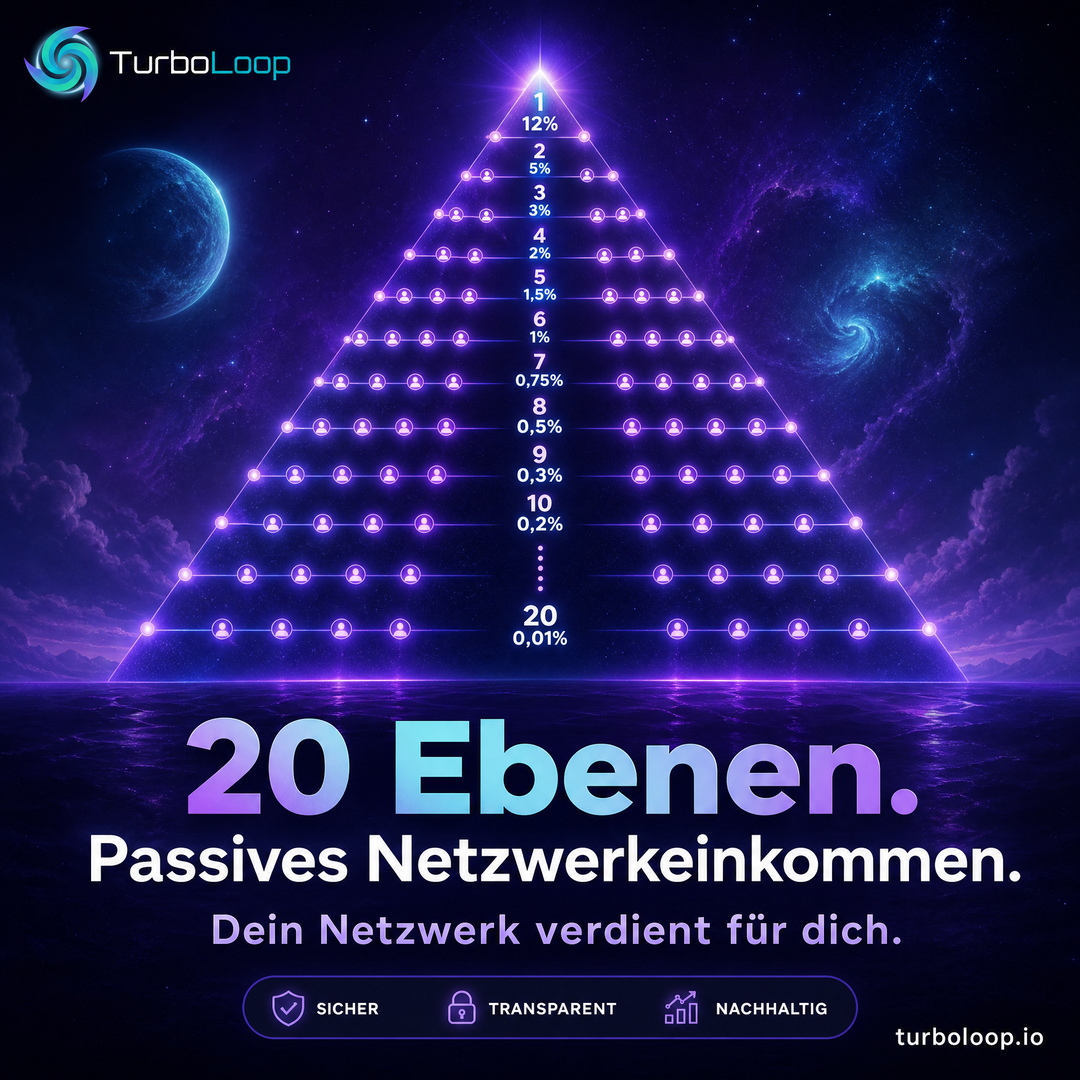 20 Ebenen Netzwerk — TurboLoop German Banner