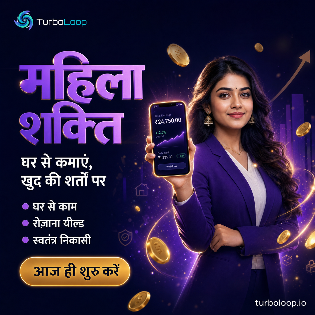 TurboLoop Hindi Banner — Mahila Shakti