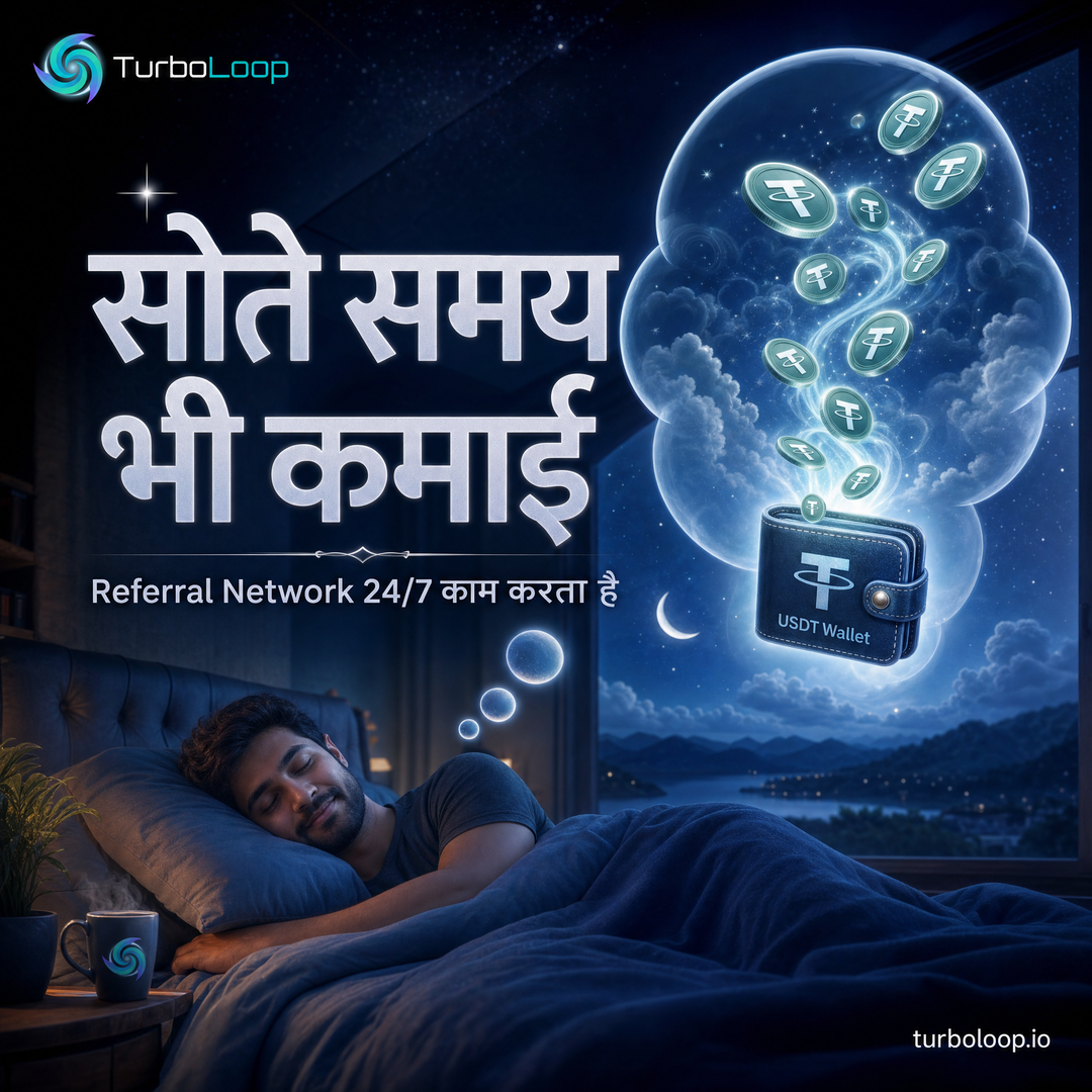 TurboLoop Hindi Banner — Raat Ko Kamai