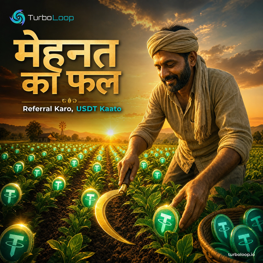 TurboLoop Hindi Banner — Referral Aur Mehnat