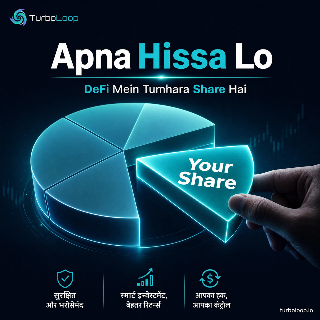 TurboLoop Hindi Banner — Apna Hissa Lo