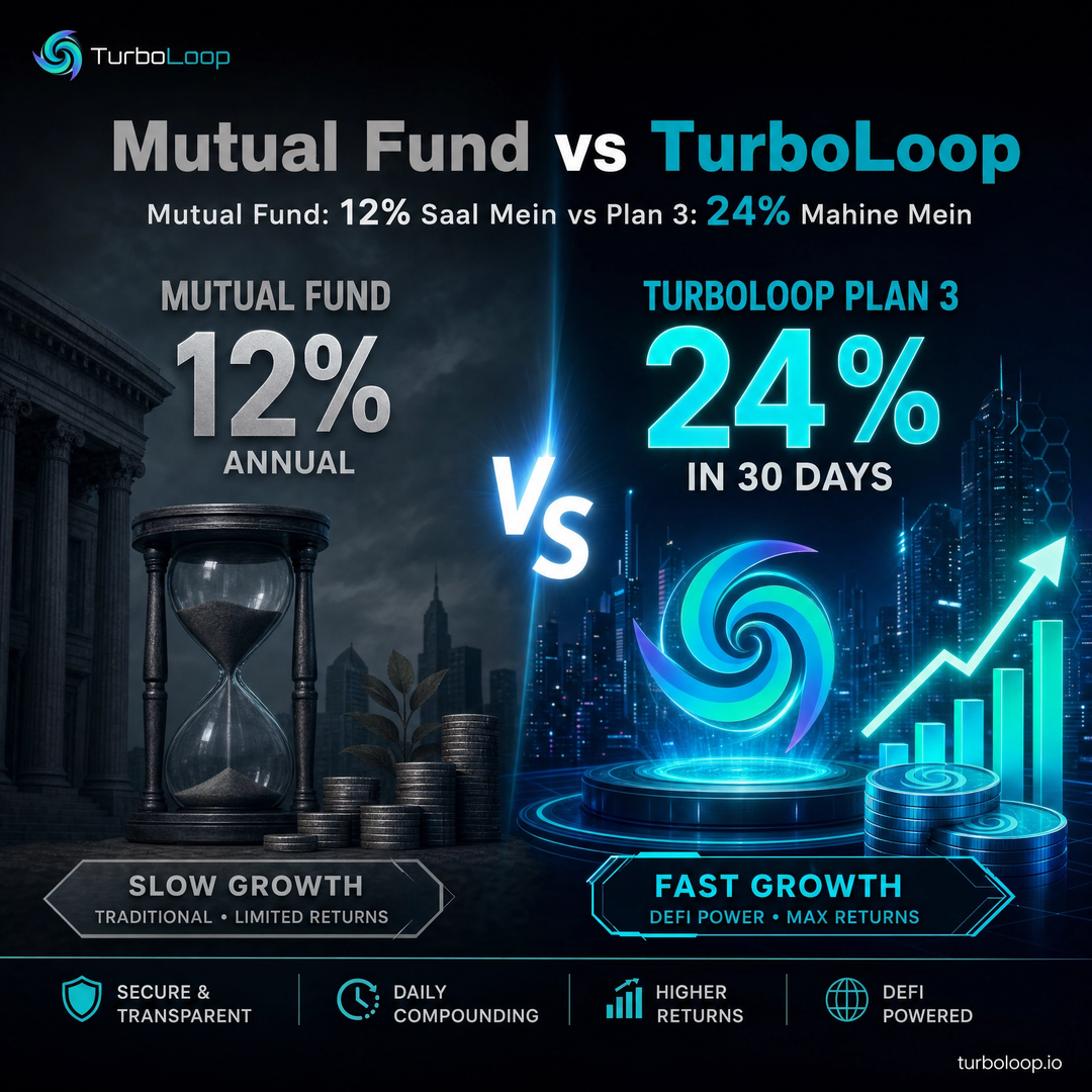 TurboLoop Hindi Banner — Plan3 Vs Mutual Fund