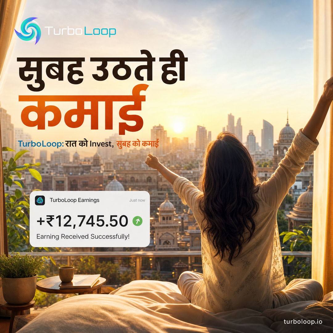 TurboLoop Hindi Banner — Morning Motivation