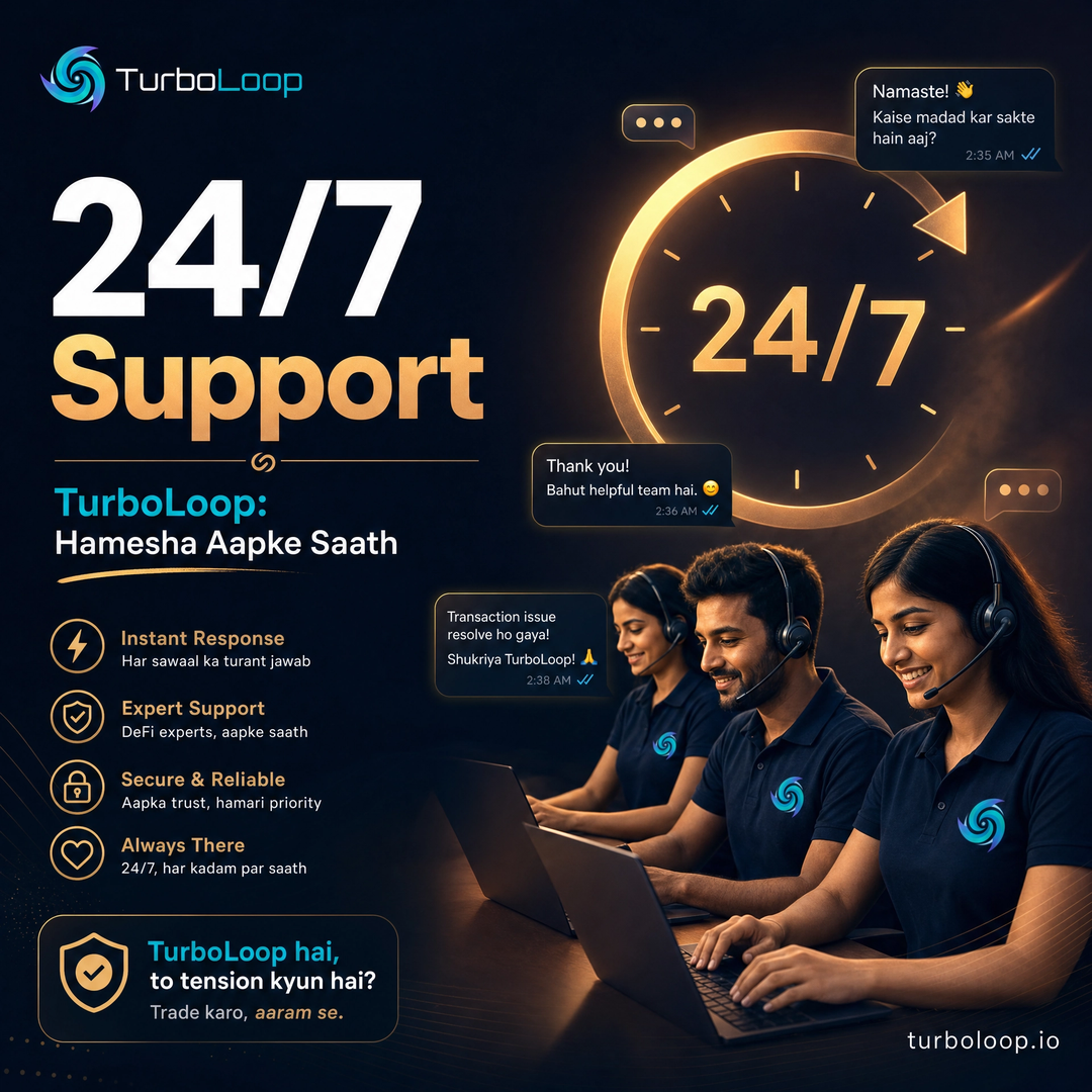TurboLoop Hindi Banner — Support 24 7
