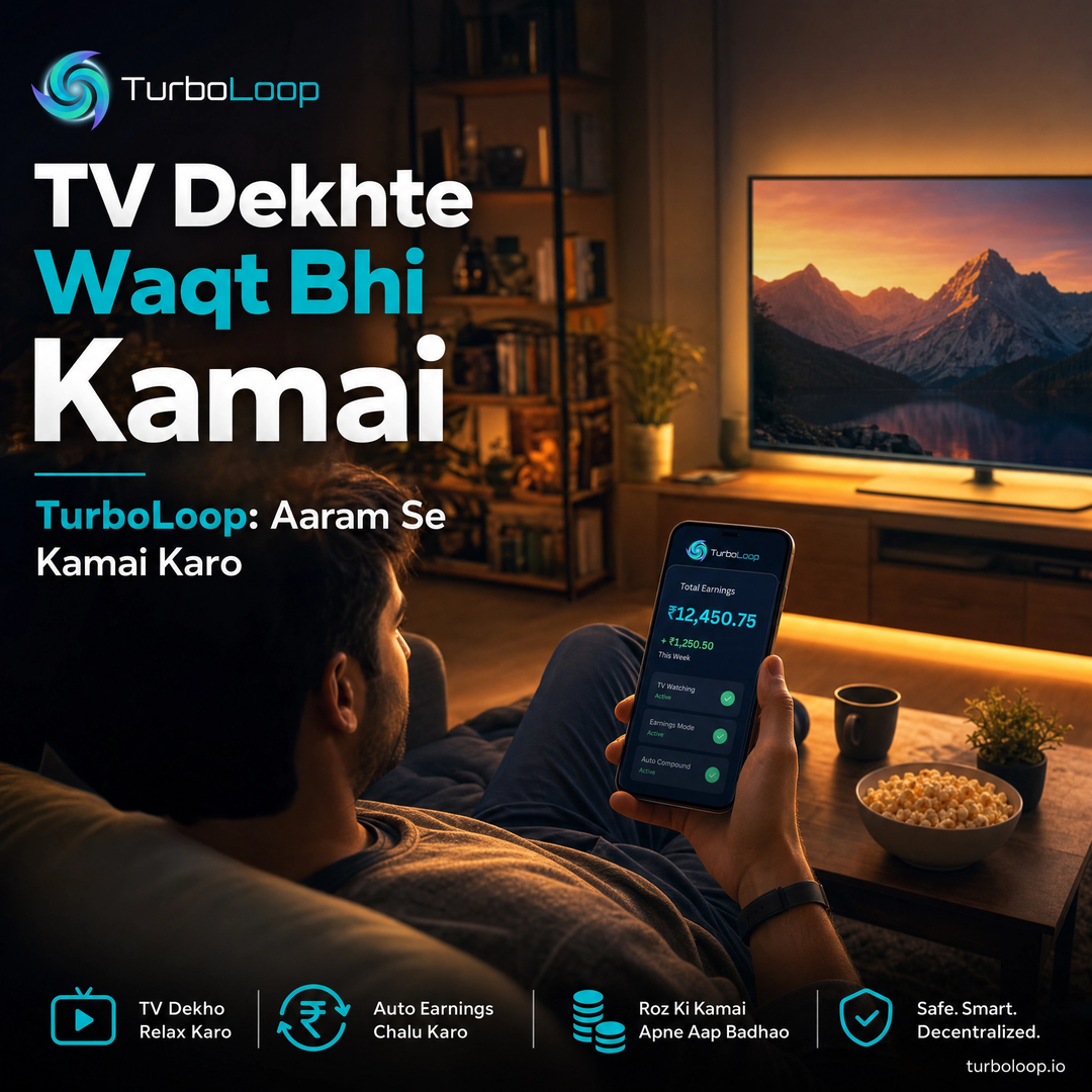 TurboLoop Hindi Banner — Earn While Watching TV