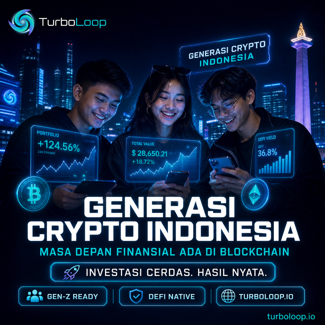 Generasi Crypto — TurboLoop Indonesian Banner