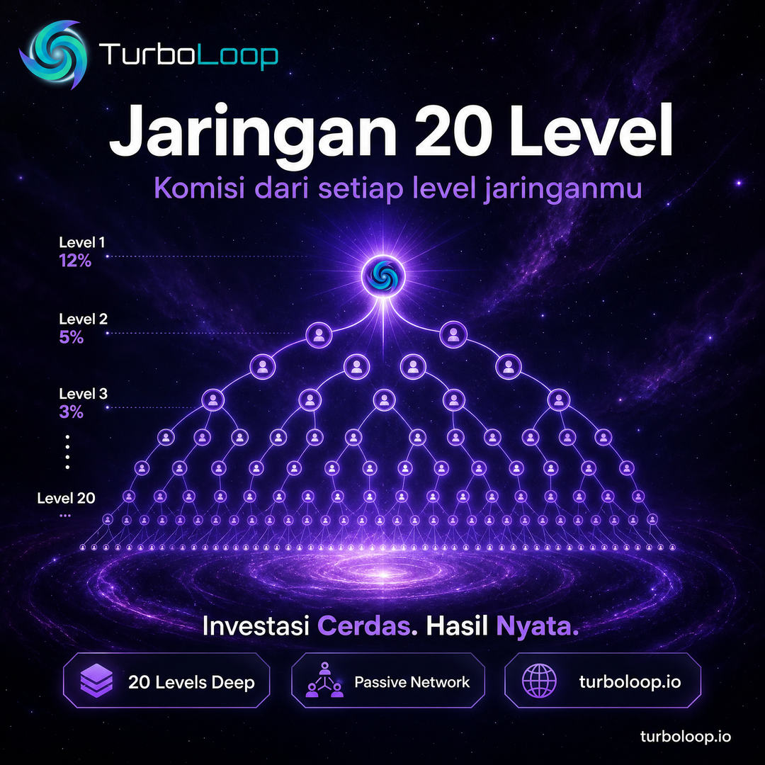 20 Level Network — TurboLoop Indonesian Banner