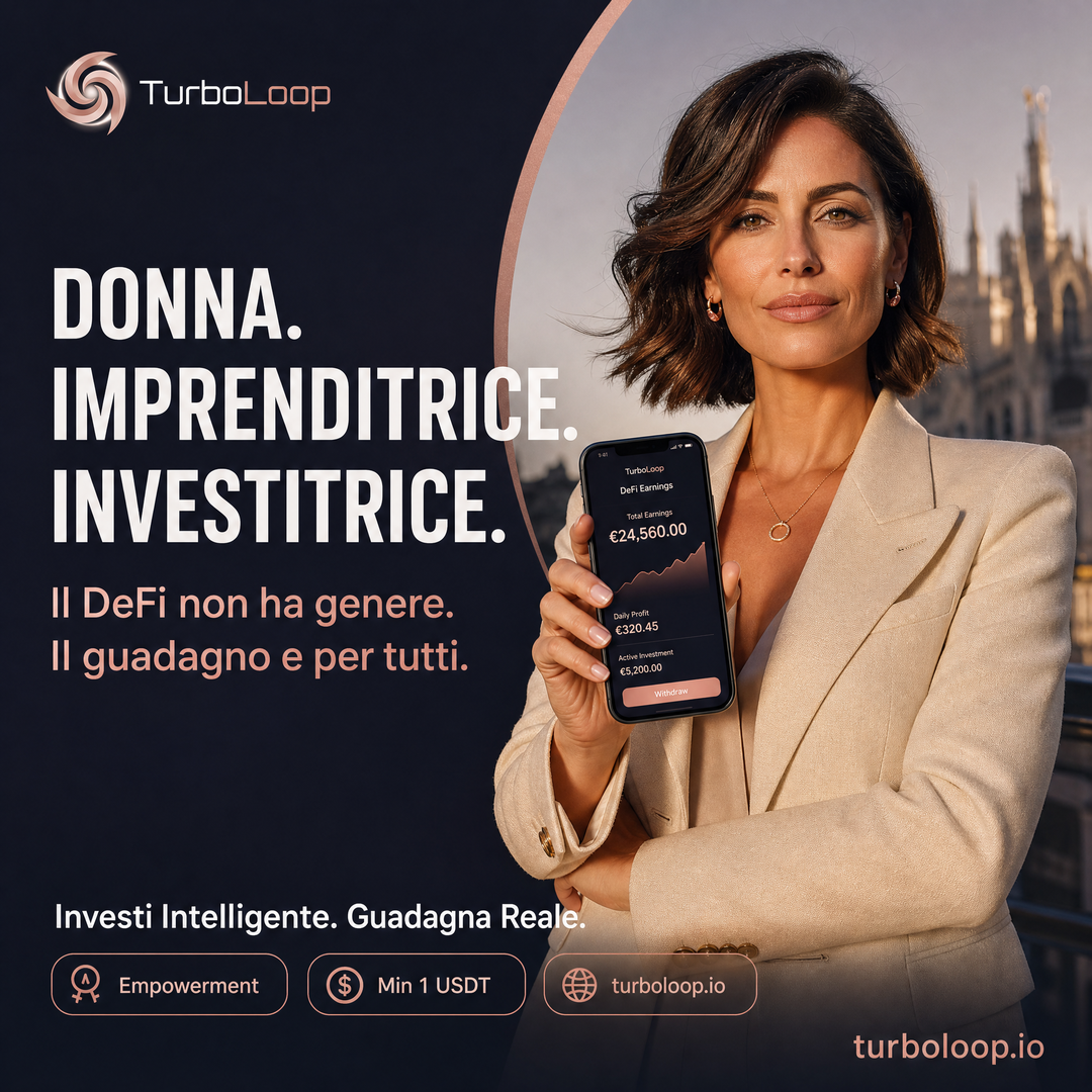 Donna Imprenditrice — TurboLoop Italian Banner