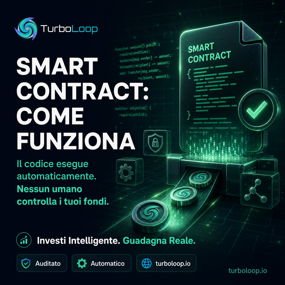 Smart Contract Spiegato — TurboLoop Italian Banner