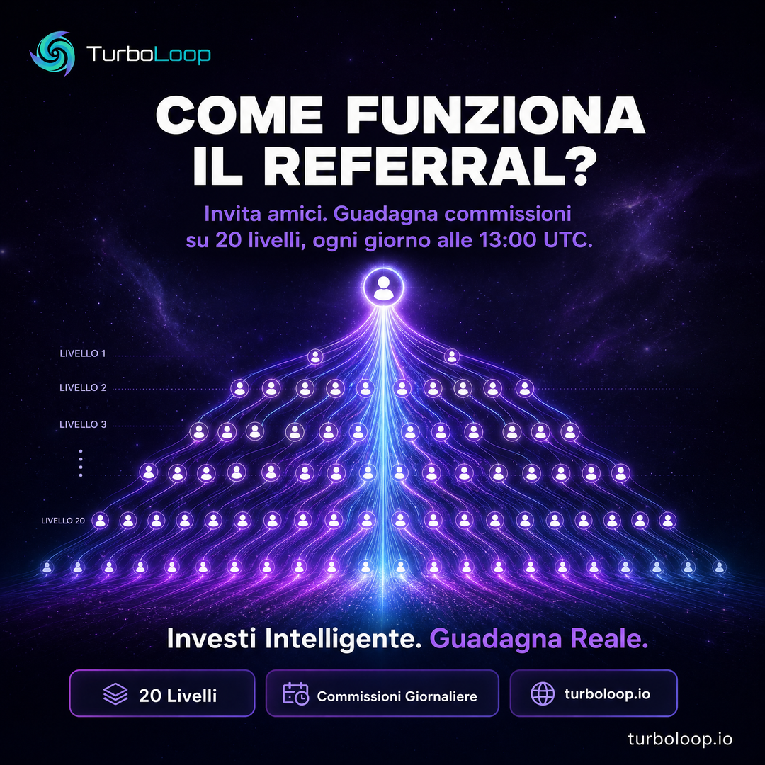 Referral Spiegato — TurboLoop Italian Banner