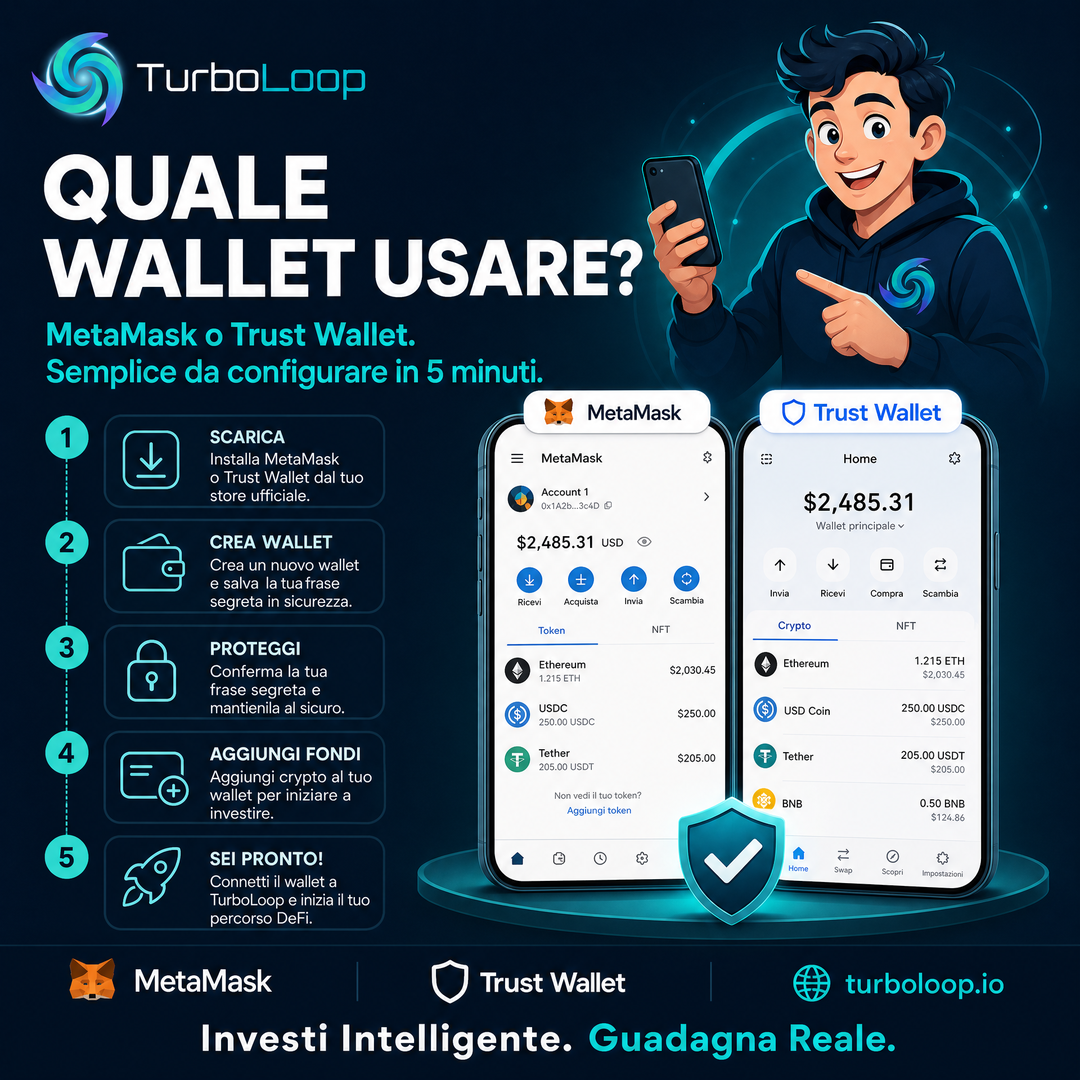 Guida Wallet — TurboLoop Italian Banner