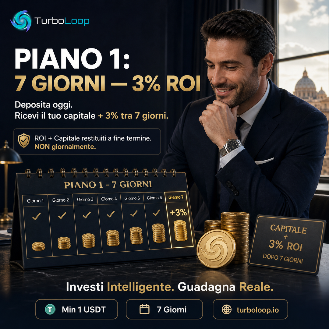 Piano1 7Giorni — TurboLoop Italian Banner