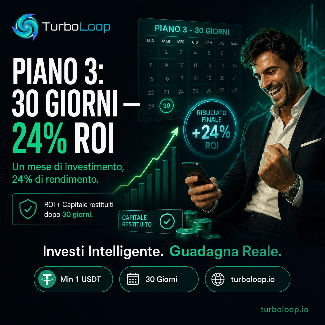 Piano3 30Giorni — TurboLoop Italian Banner