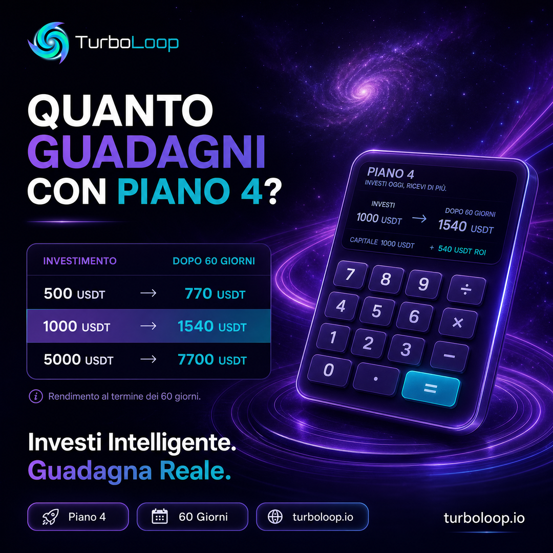 Calcolatore Piano4 — TurboLoop Italian Banner