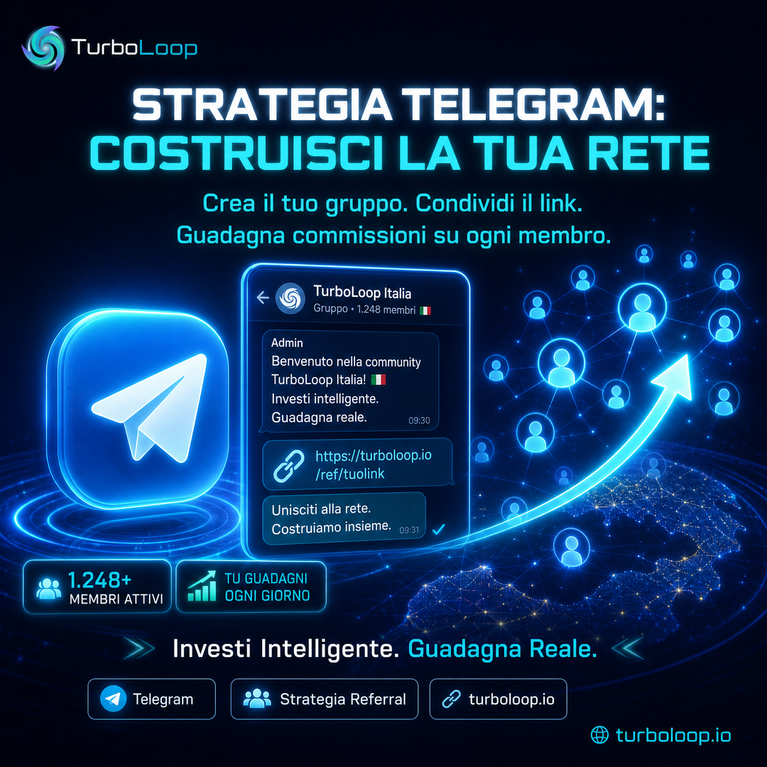 Strategia Telegram — TurboLoop Italian Banner