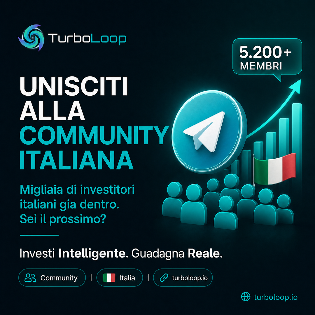 Comunita Telegram — TurboLoop Italian Banner