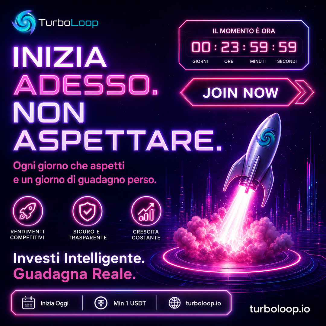 Inizia Adesso — TurboLoop Italian Banner