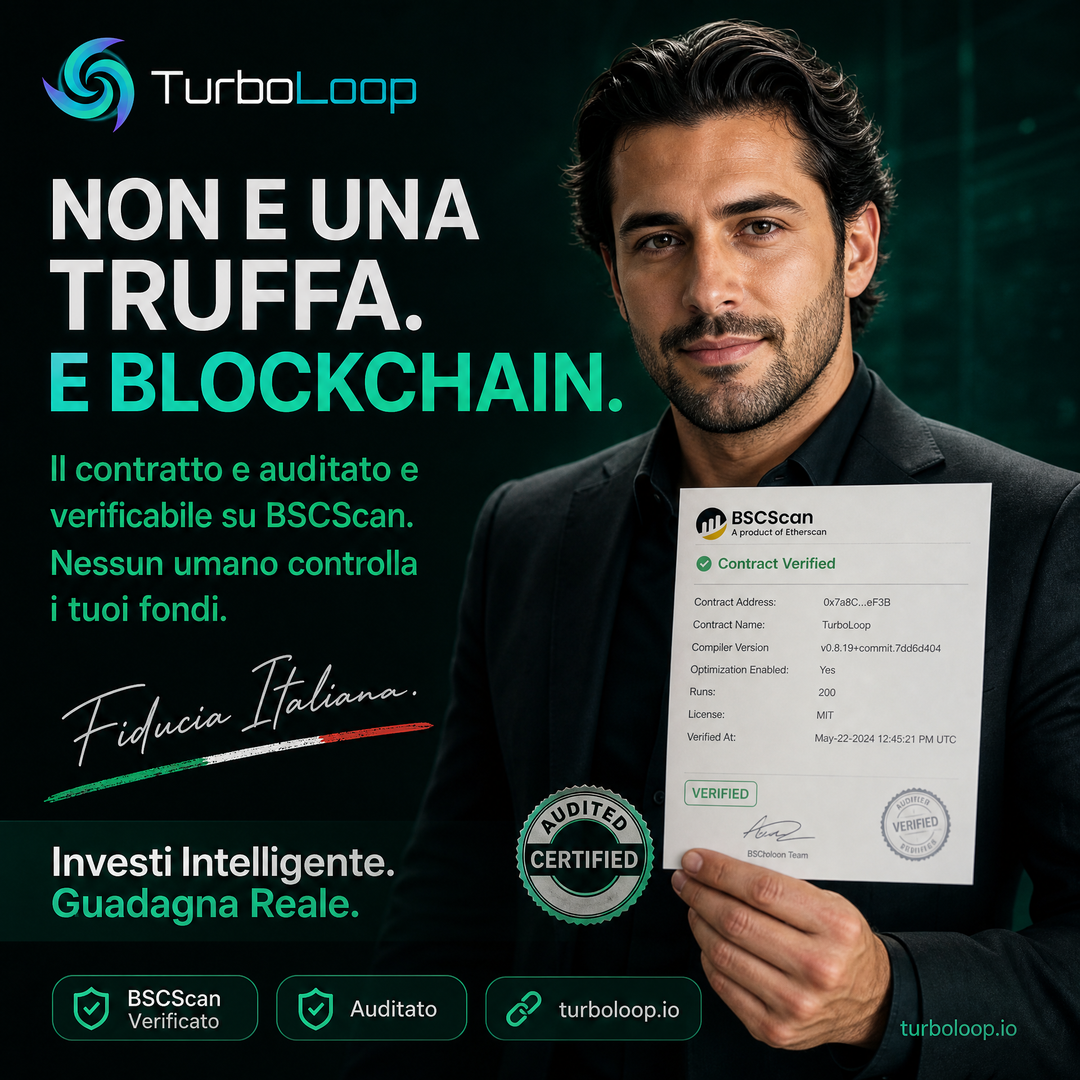 Non E Una Truffa — TurboLoop Italian Banner