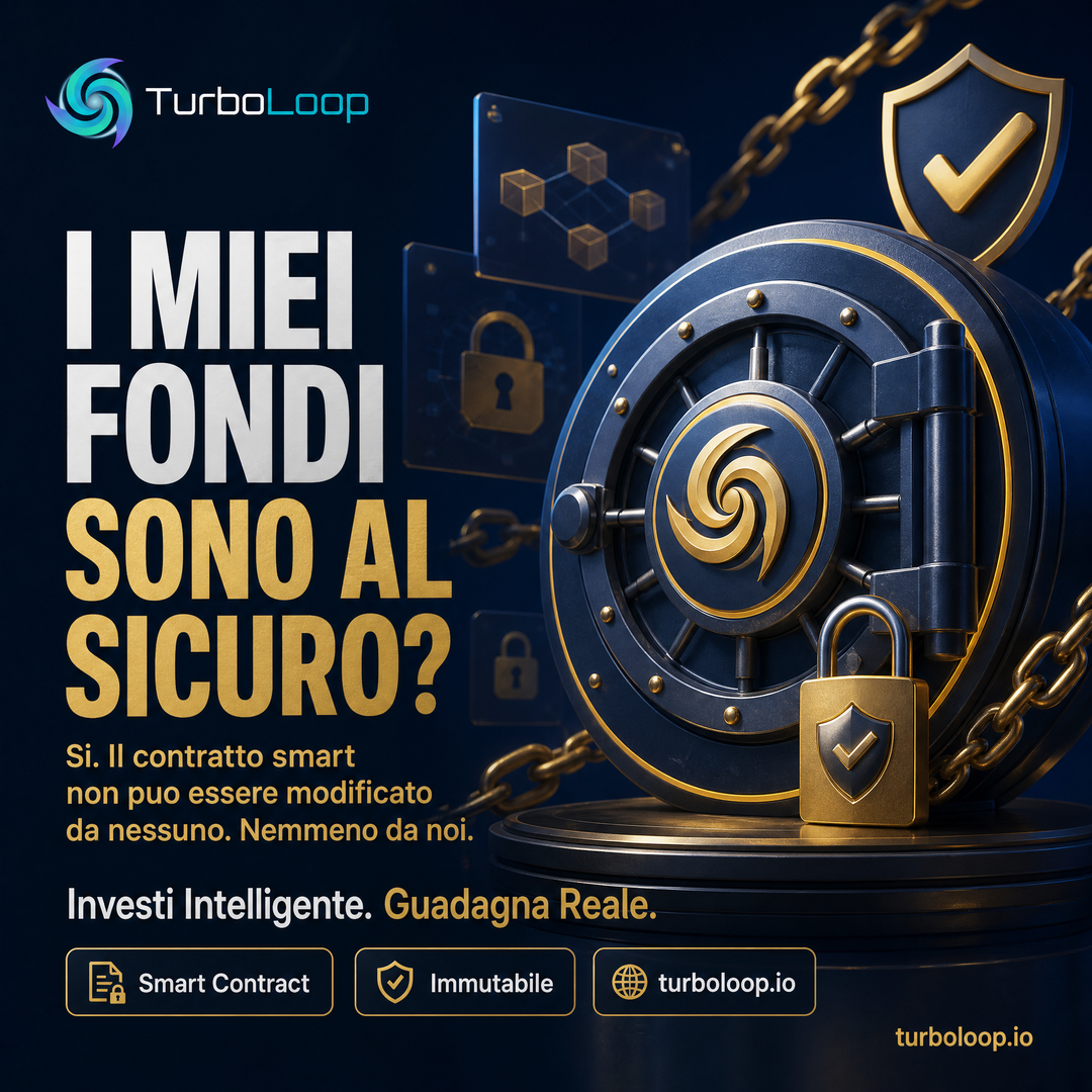 I Miei Fondi Sono Sicuri — TurboLoop Italian Banner