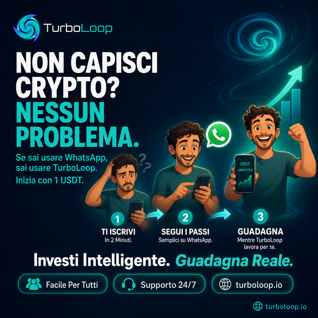 Non Capisco Crypto — TurboLoop Italian Banner