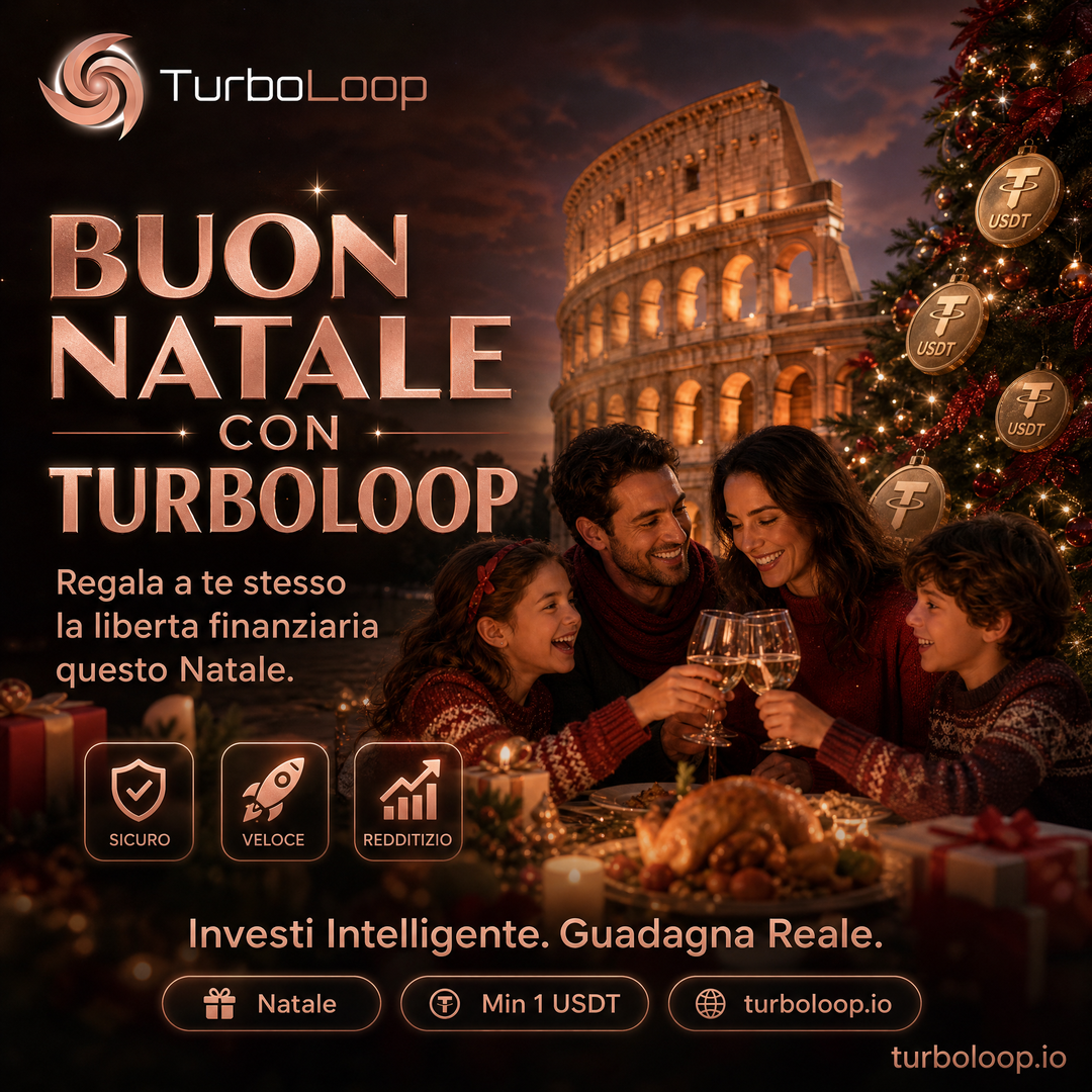 Natale DeFi — TurboLoop Italian Banner