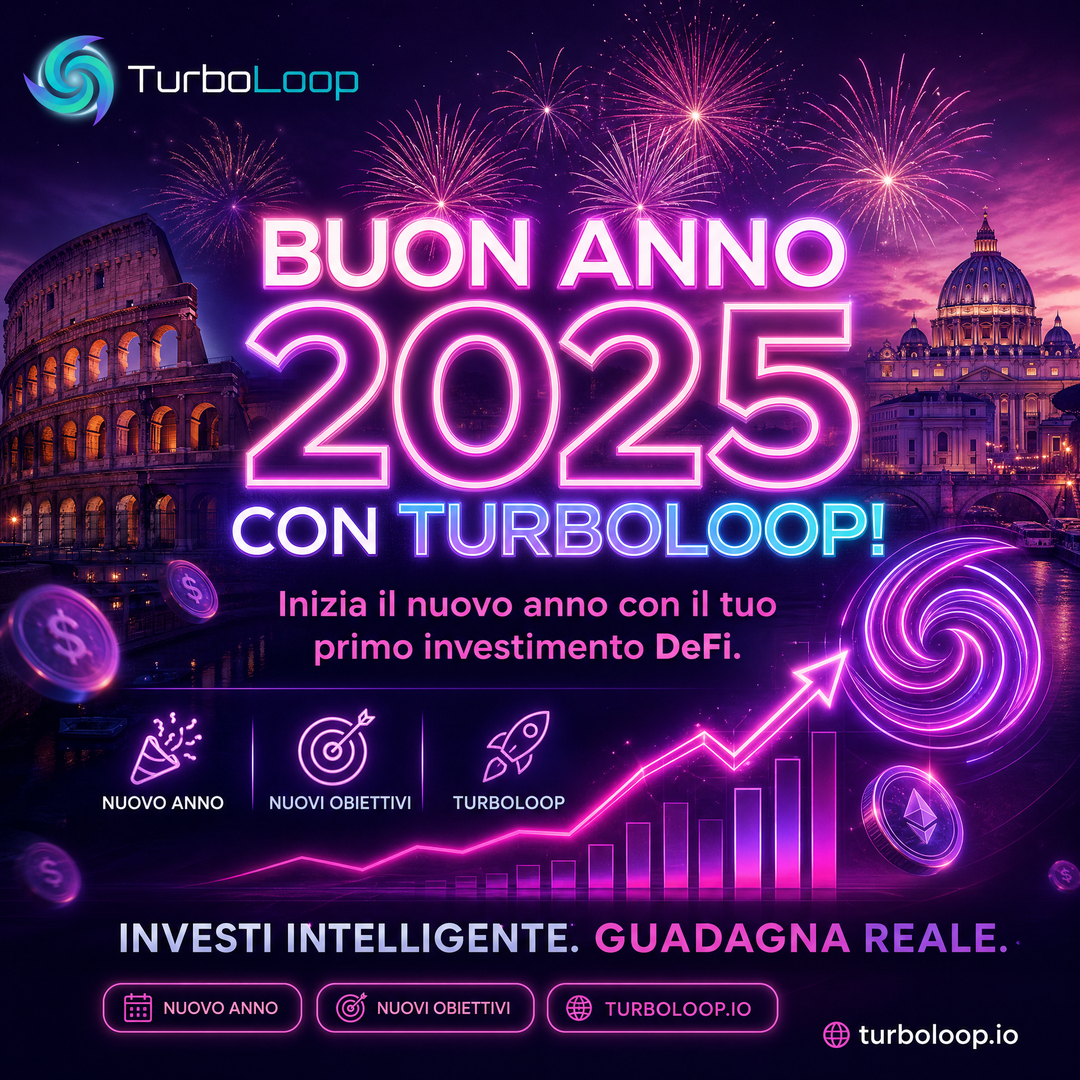 Capodanno DeFi — TurboLoop Italian Banner