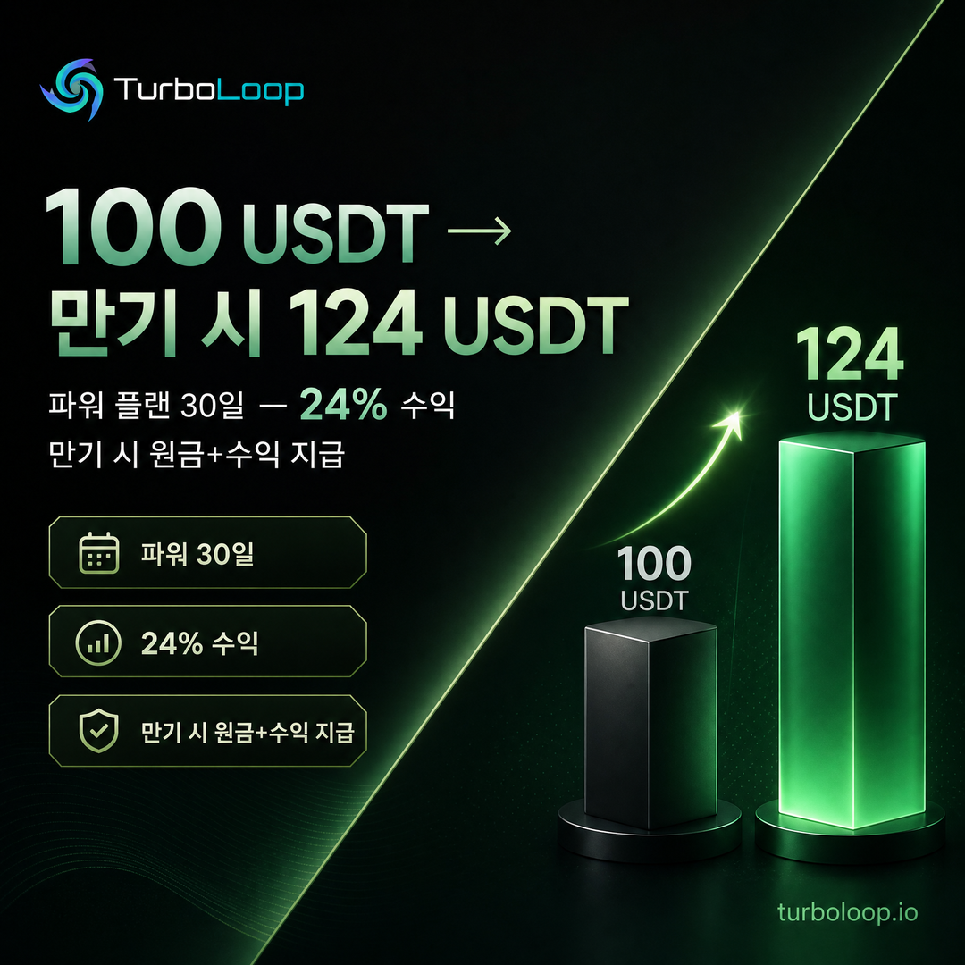 TurboLoop Korean market banner — Earnings Calculator — Deposit to return infographic