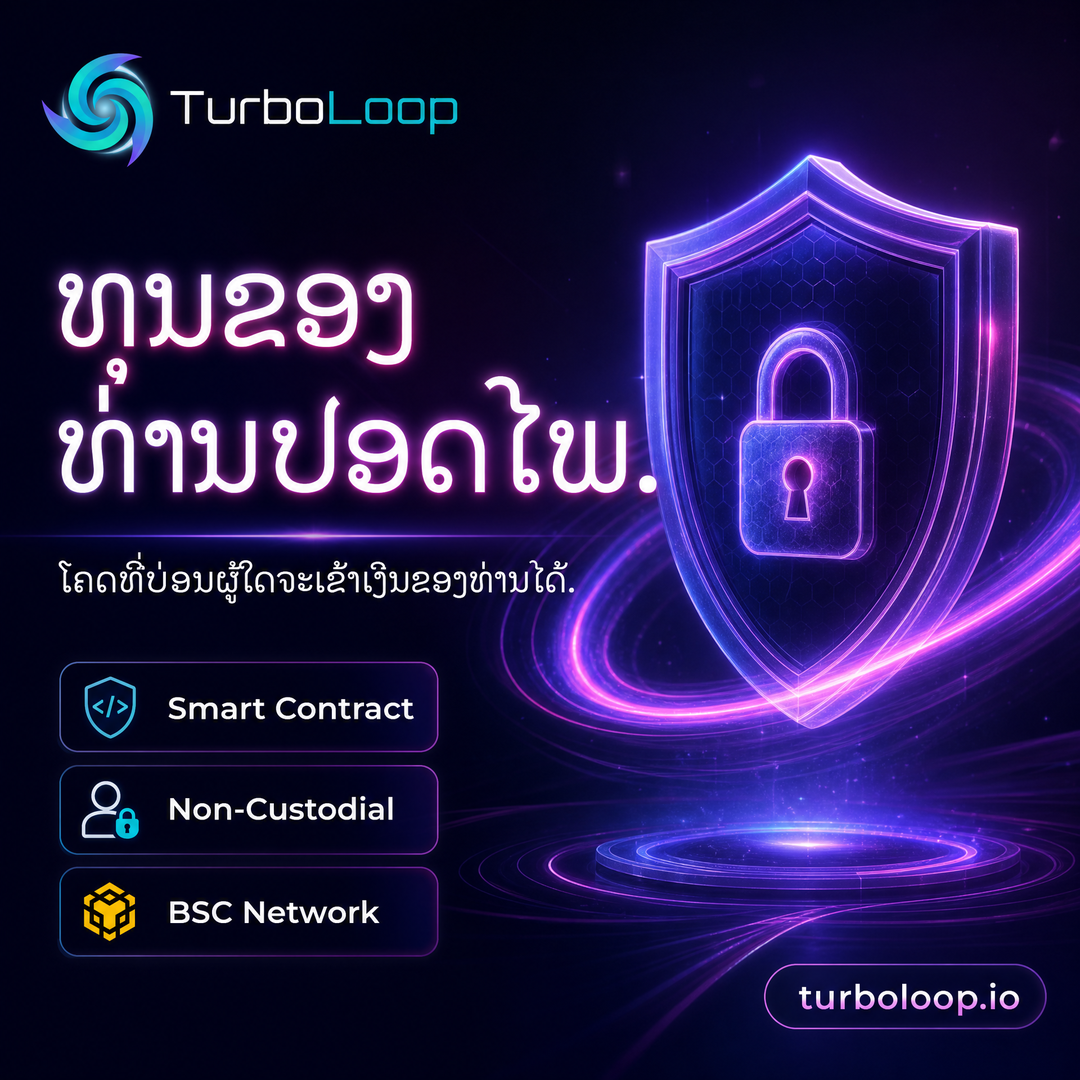 TurboLoop Lao market banner — How It Works — 3-step guide, smart contract