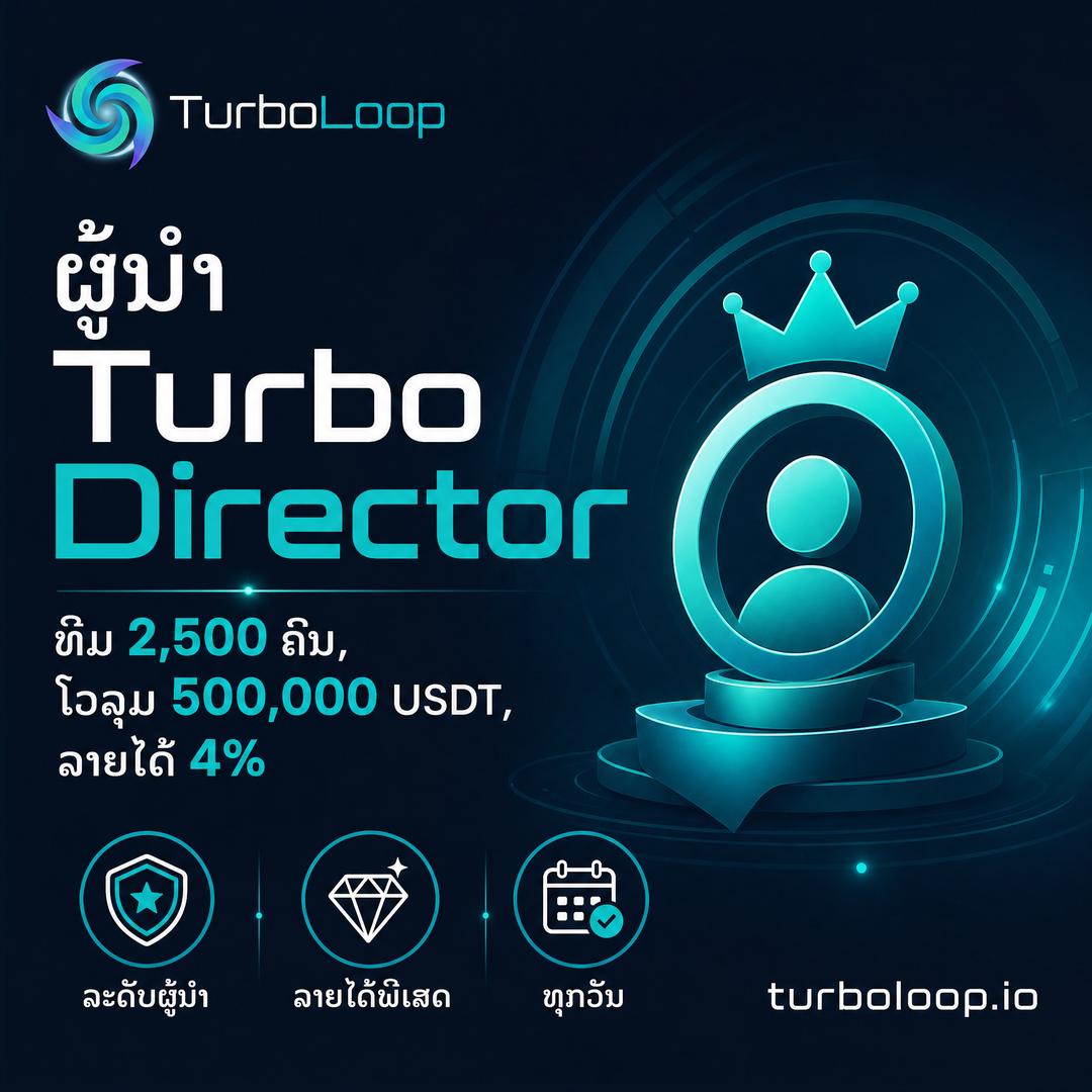 TurboLoop Lao market banner — Leadership Ranks — Partner to Legend — 7 ranks