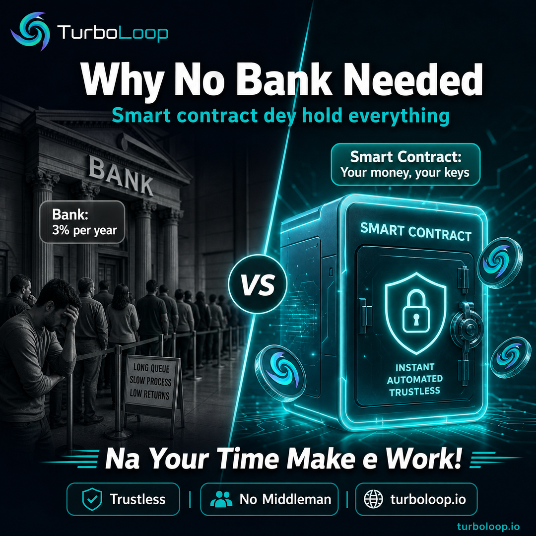 Why No Bank Needed — TurboLoop Nigerian Pidgin Banner