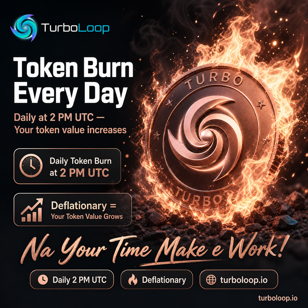 Token Burn Daily — TurboLoop Nigerian Pidgin Banner