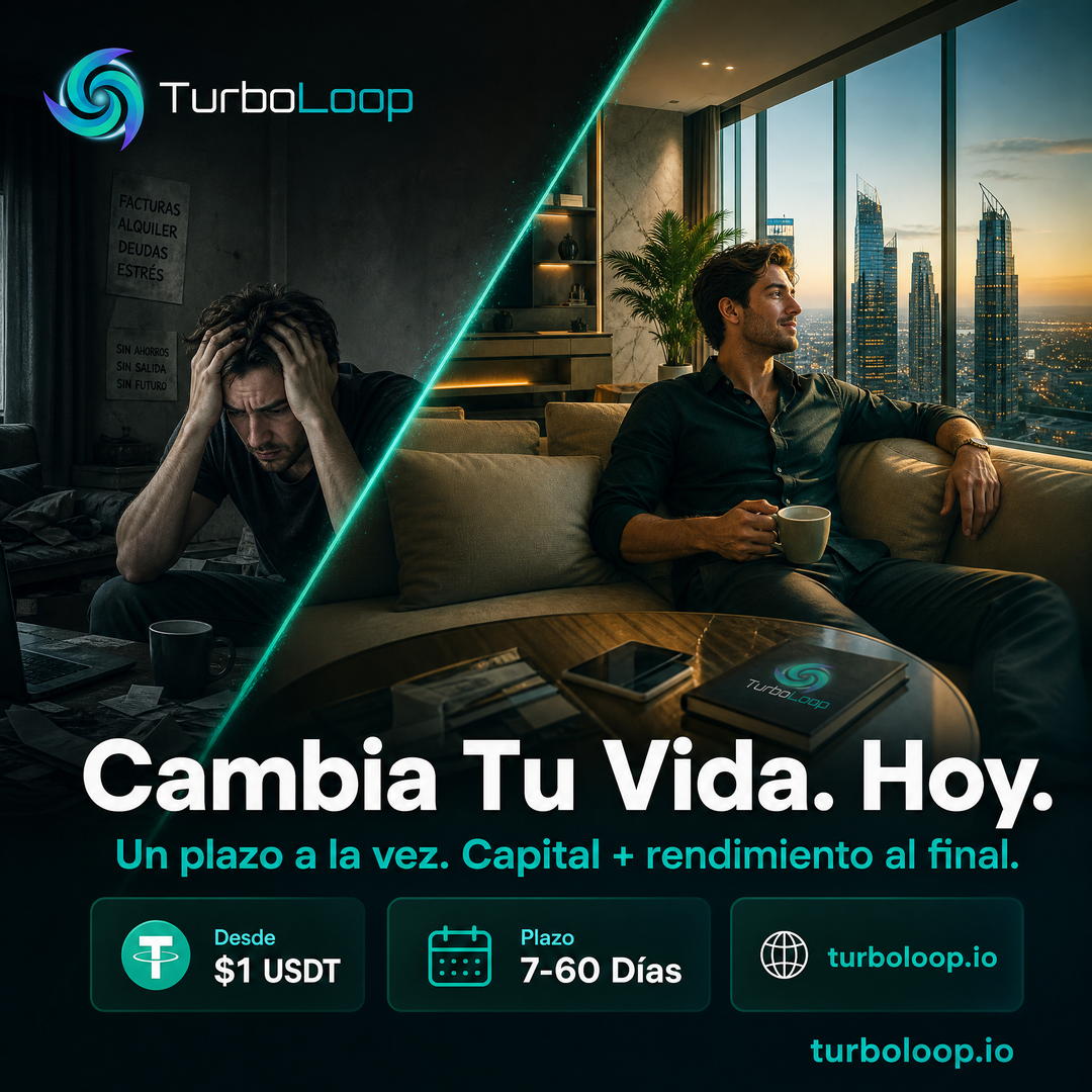 Cambia Tu Vida — TurboLoop Spanish Banner
