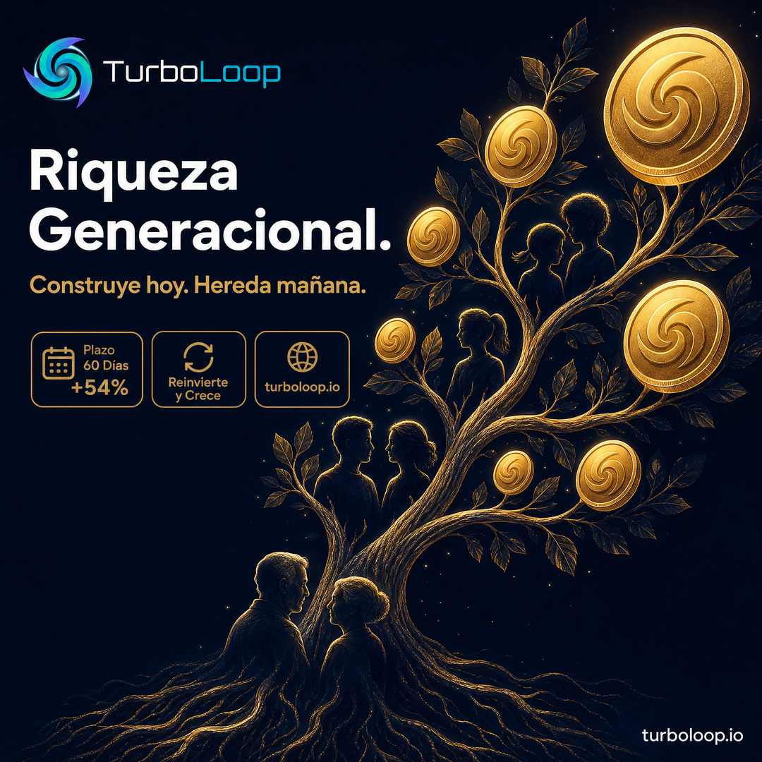 Riqueza Generacional — TurboLoop Spanish Banner