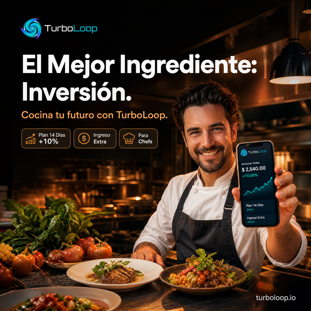 Chef Invierte — TurboLoop Spanish Banner