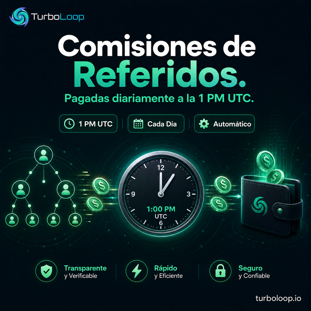 Comision Diaria 1PM — TurboLoop Spanish Banner