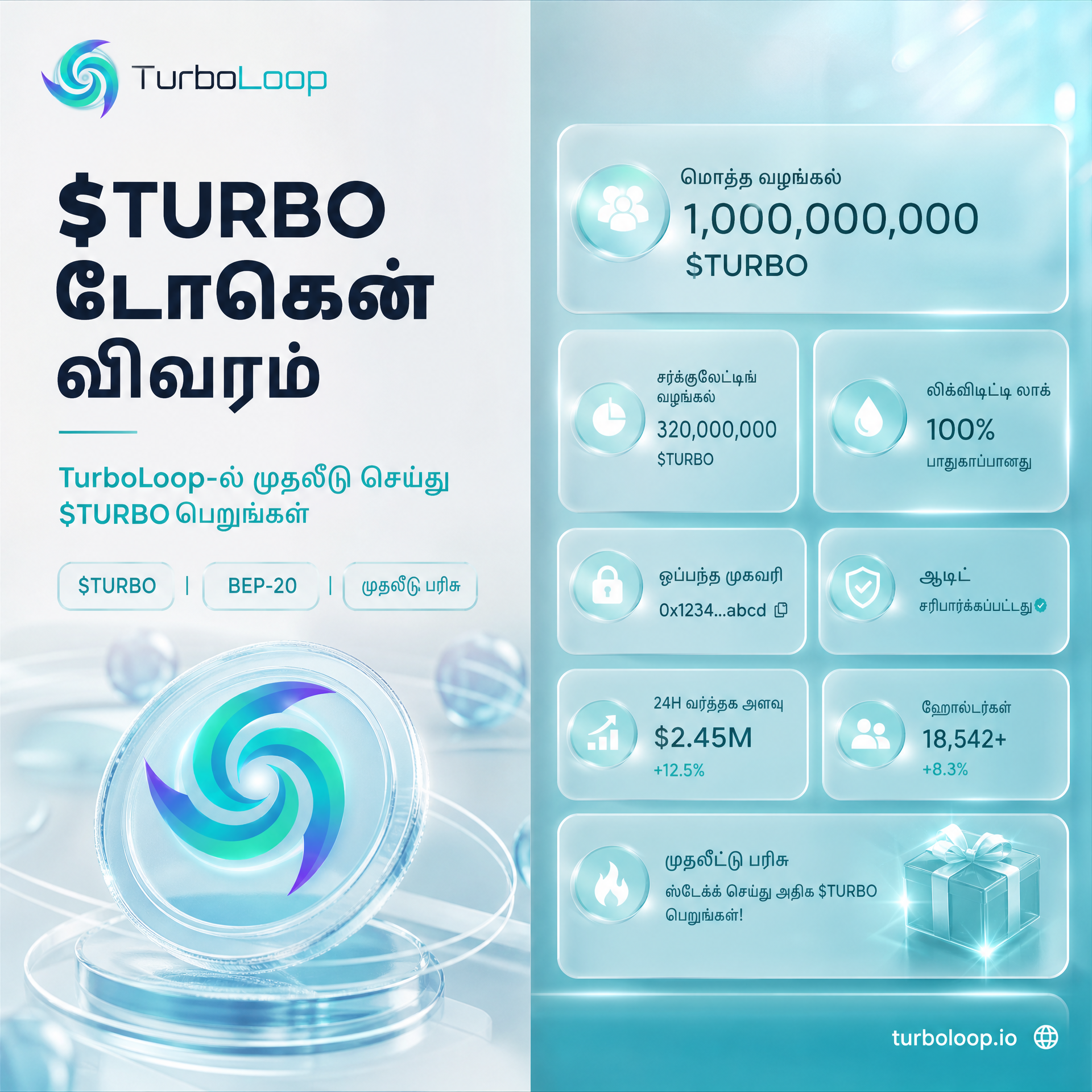 TurboLoop Tamil Banner — $TURBO Token #18