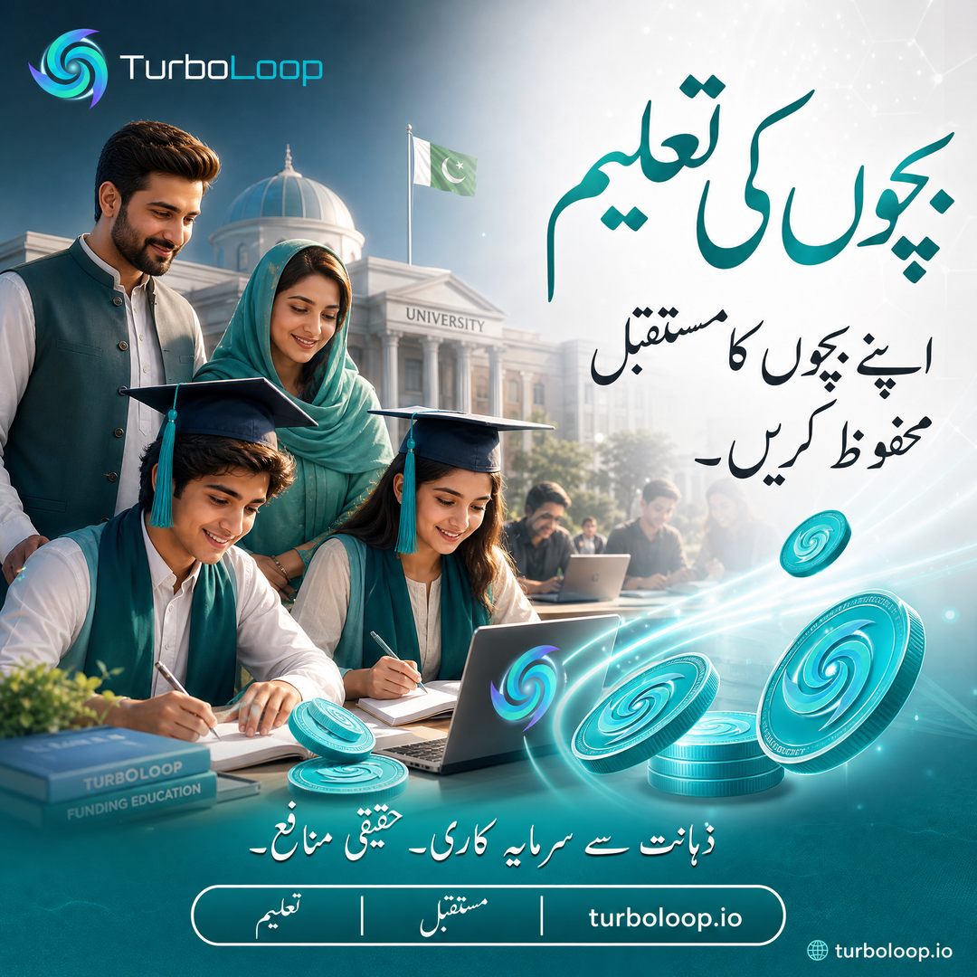 Bachon Ki Taleem — TurboLoop Urdu Banner