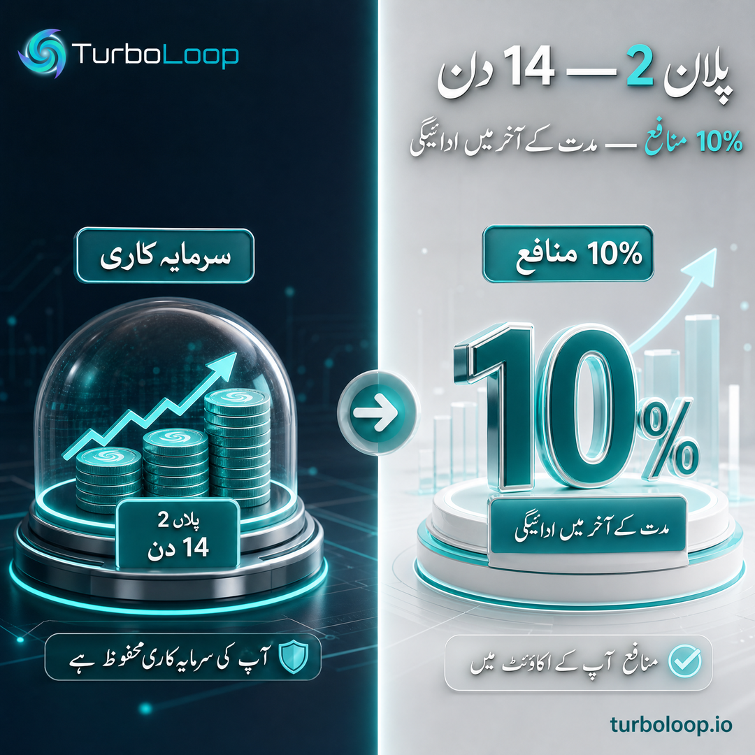 Plan2 14Din — TurboLoop Urdu Banner