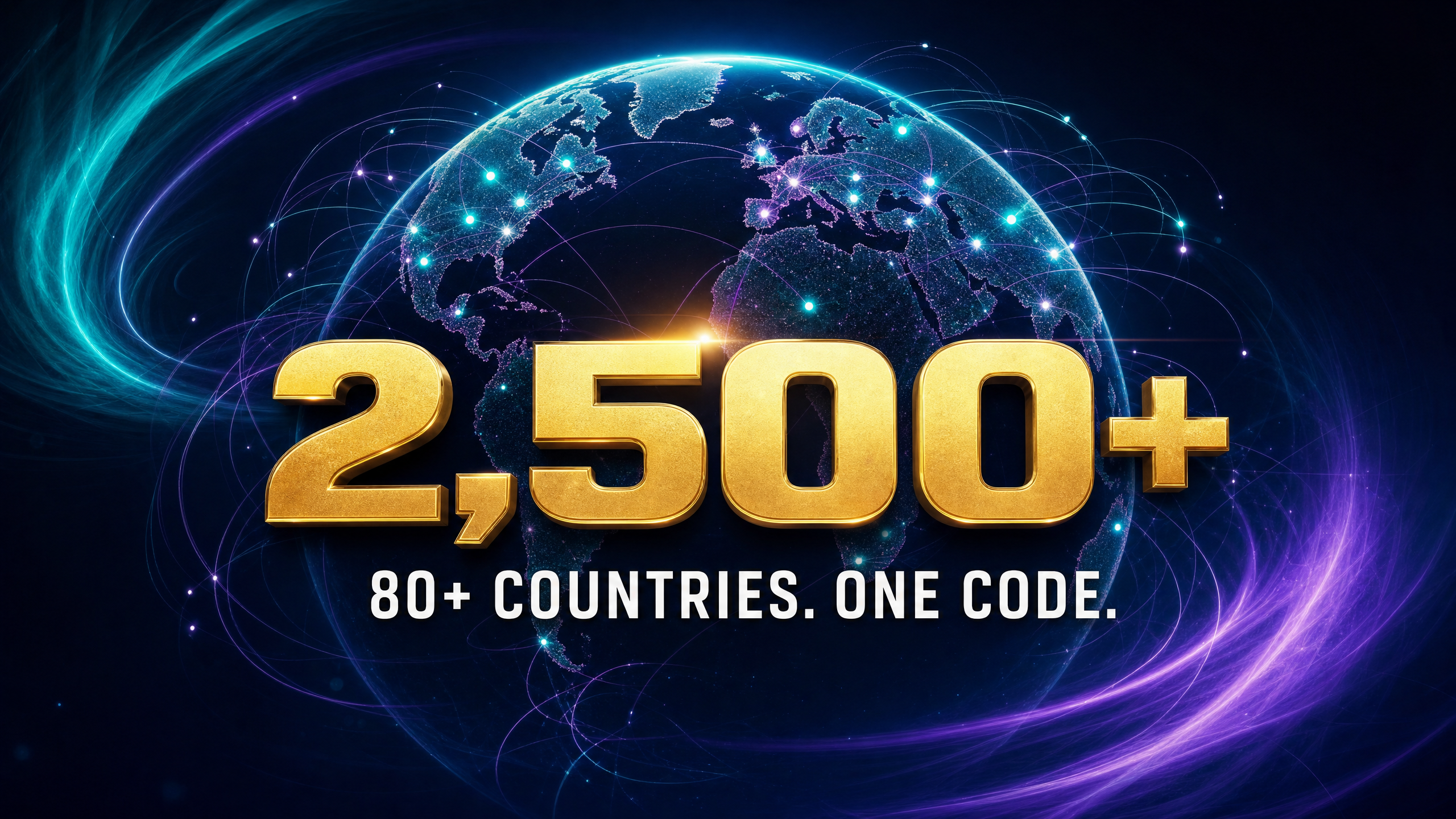 2,500 Families. 80+ Countries. One Code.