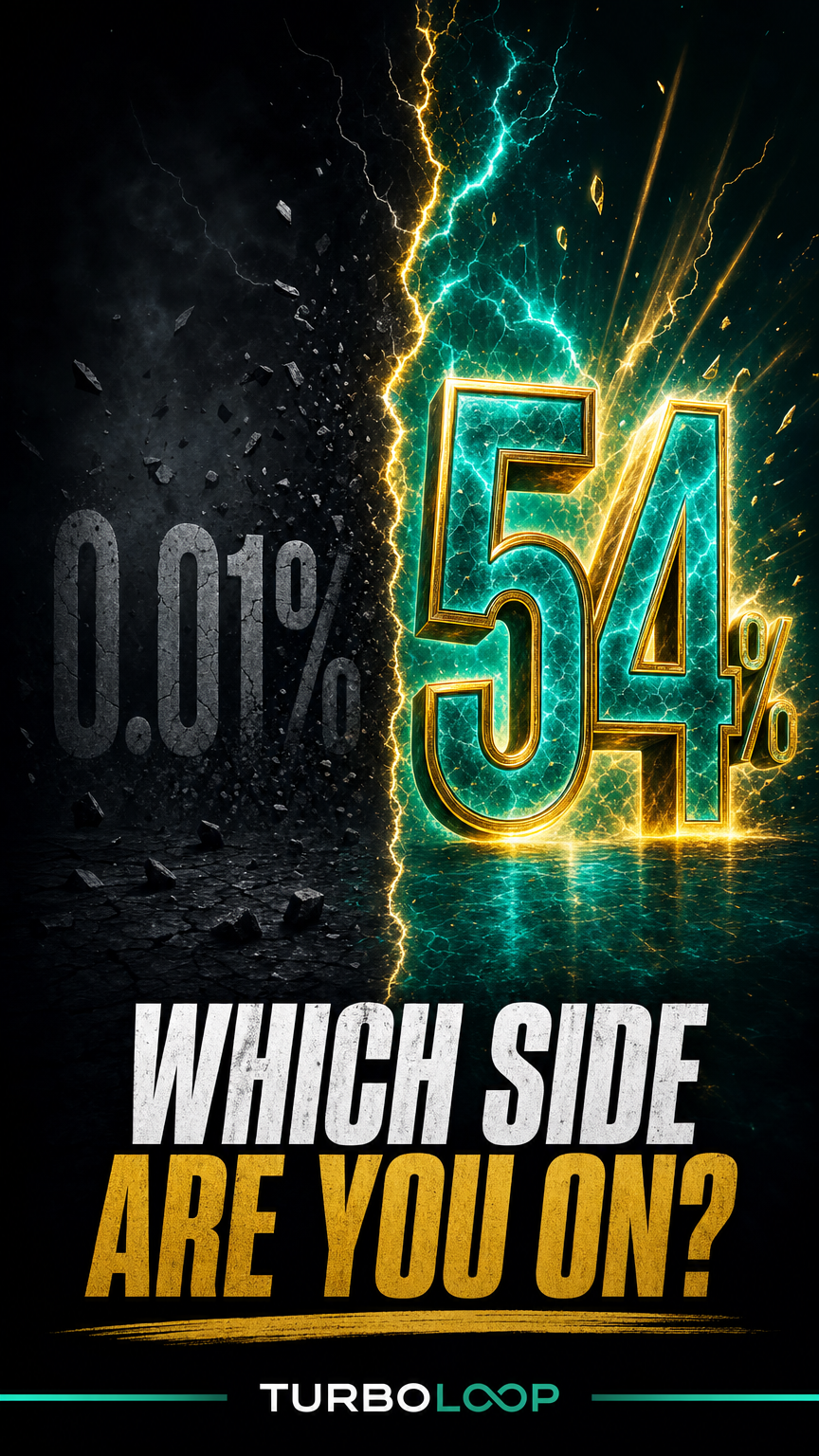 0.01% vs 54%
