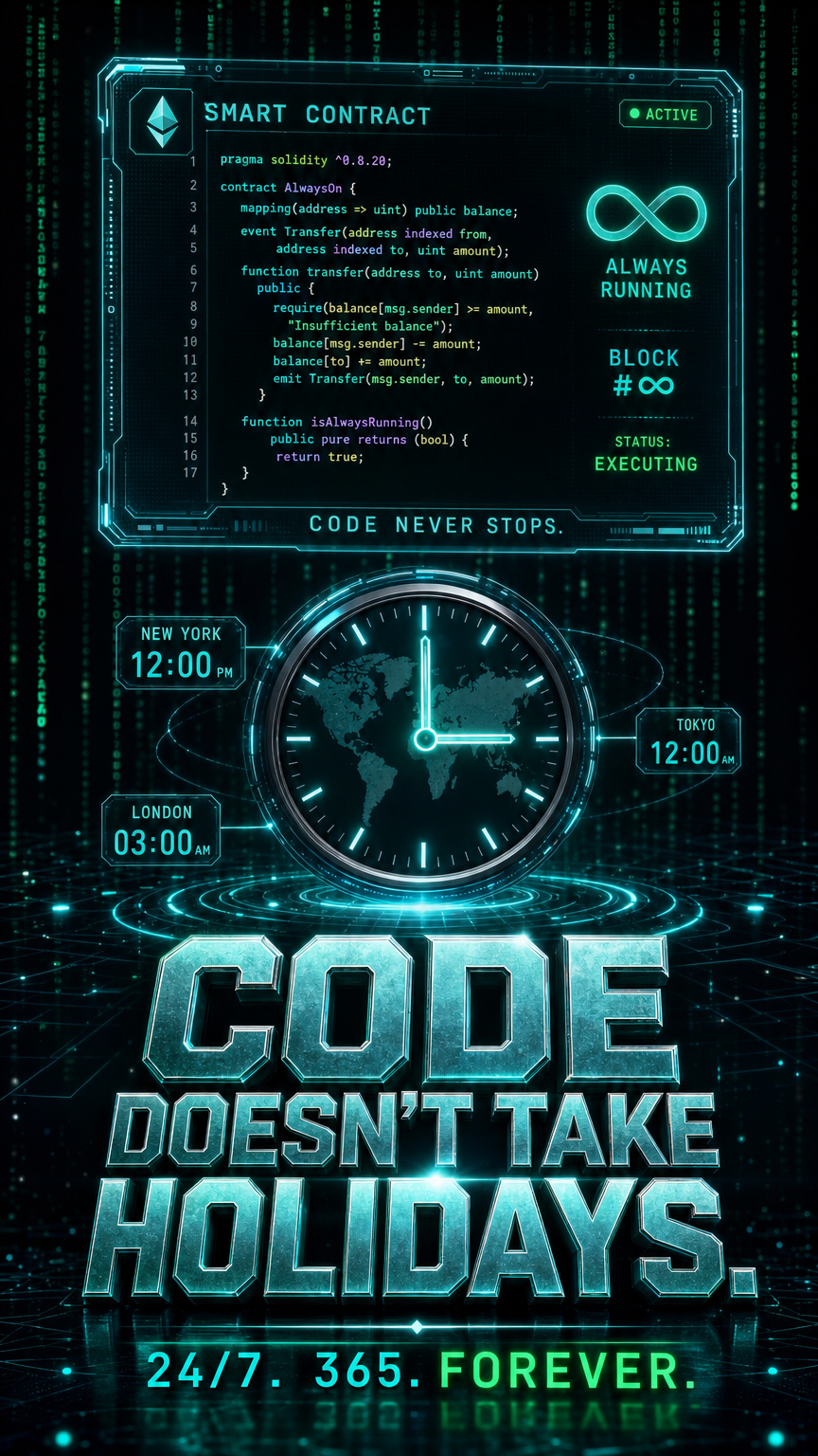 Code doesn't take holidays