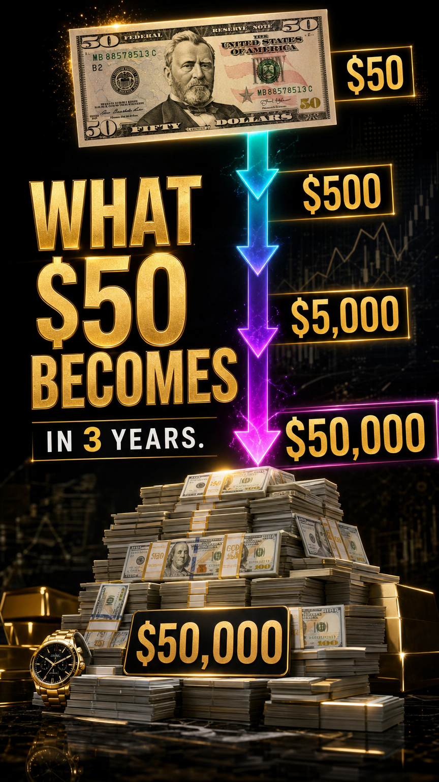 What $50 becomes in 3 years